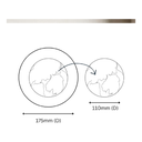 Oden Alabaster Wall Sconce - Dimension Drawing