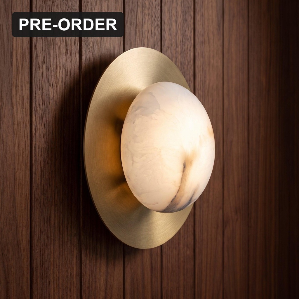 Oden Alabaster Wall Sconce - Lifestyle 1