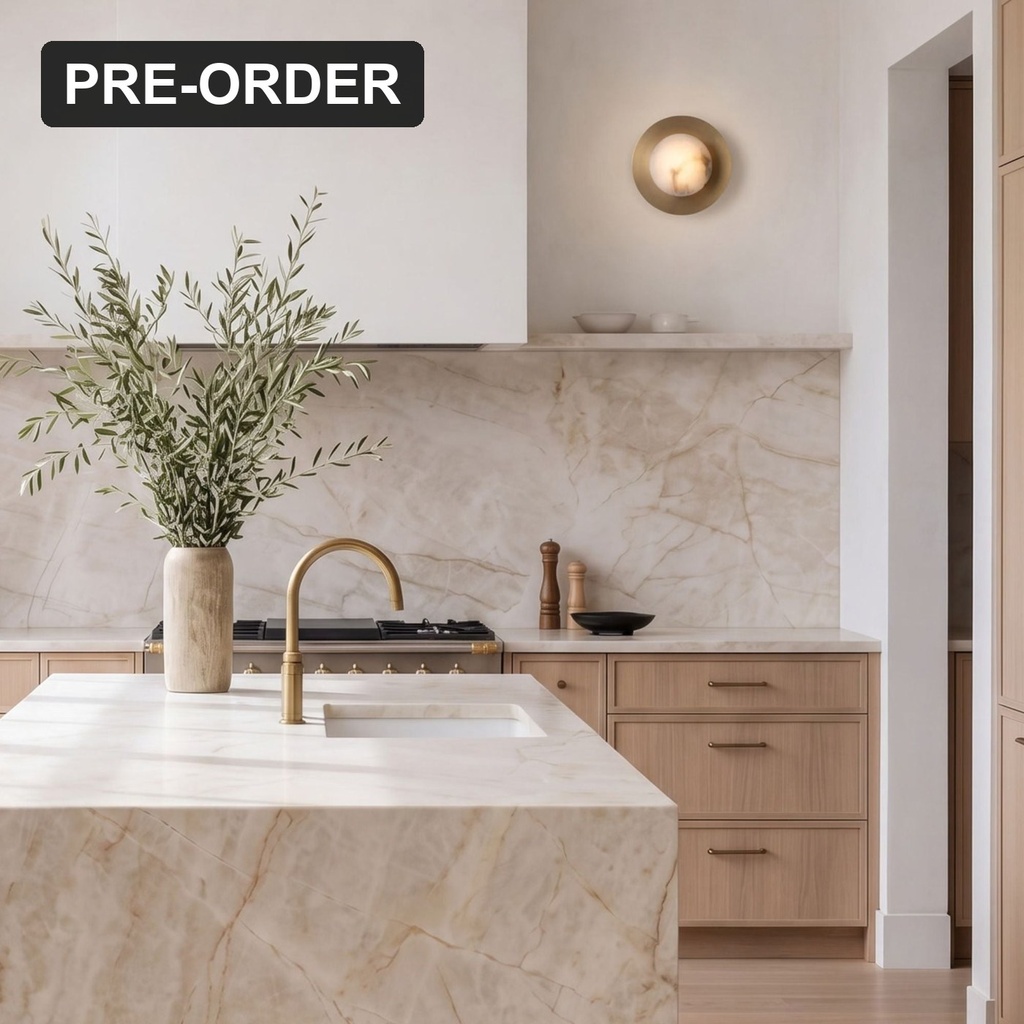Oden Alabaster Wall Sconce - Lifestyle 2