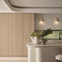 Wisp Curved Travertine Indoor Wall Light - Lifestyle 1