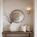 Wisp Curved Travertine Indoor Wall Light - Lifestyle 5
