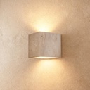 Wisp Cube Travertine Up/Down Wall Light - Lifestyle 1