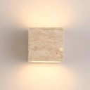 Wisp Cube Travertine Up/Down Wall Light - Lifestyle 3