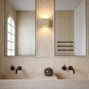 Wisp Cube Travertine Up/Down Wall Light - Lifestyle 4