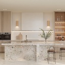 Nest Round Natural Stone Indoor Wall Light - Lifestyle 1