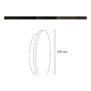Shore Halo Natural Travertine Indoor Wall Light - Dimension Drawing