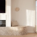 Shore Halo Natural Travertine Indoor Wall Light - Lifestyle 1