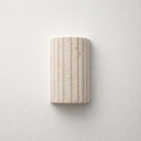 Shore Ribbed Natural Travertine Up/Down Wall Light - Lifestyle 2