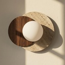 Lyra Natural Stone Wall Sconce - Lifestyle 1
