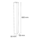 Moss Lava Stone Up/Down Wall Light - Dimension Drawing