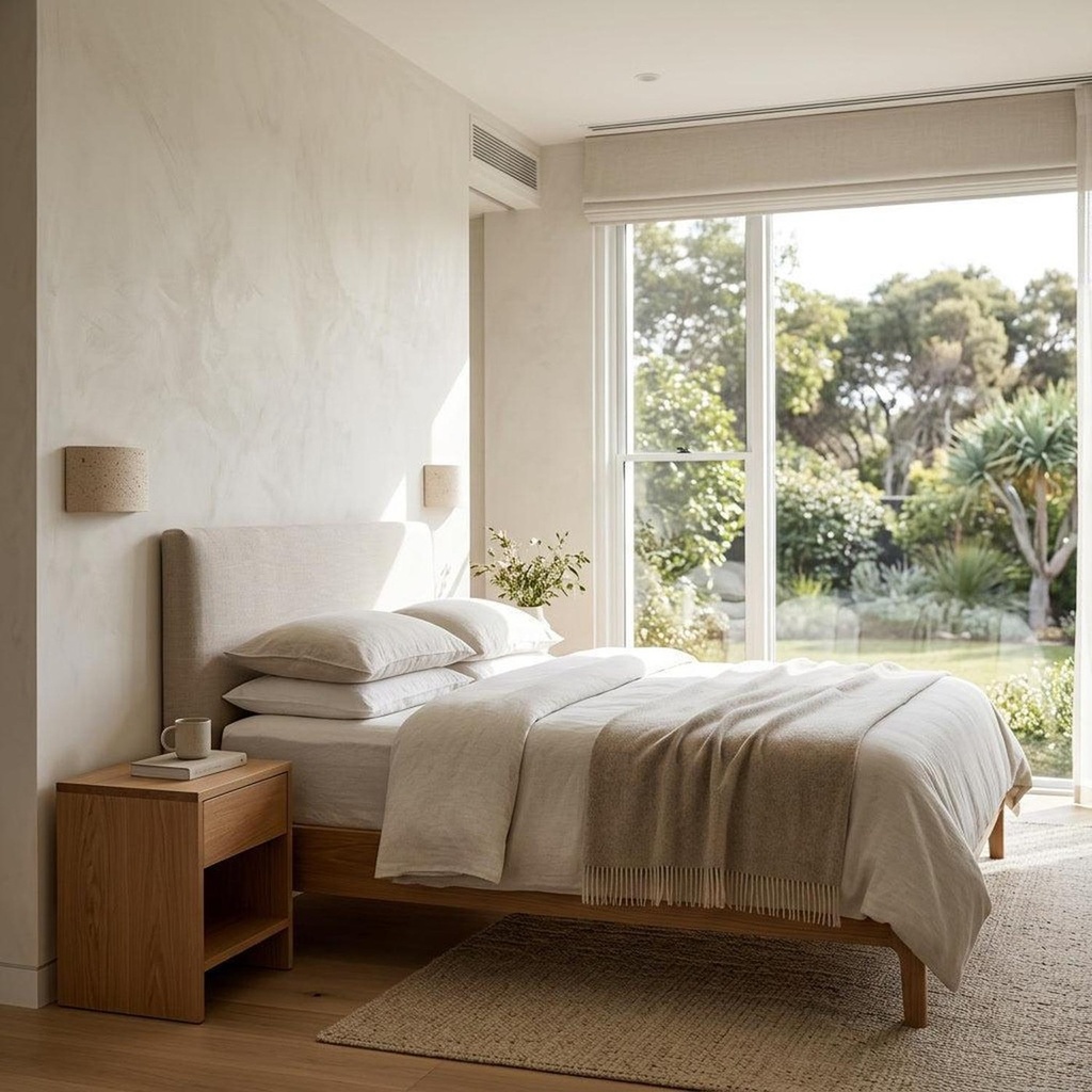 Pulse Natural Travertine Up/Down Wall Light - Lifestyle 3