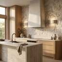 Pulse Natural Travertine Up/Down Wall Light - Lifestyle 5