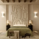 Eon Curved Plaster Indoor Wall Light - Lifestyle 1
