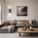 Terra Grey Concrete Up/Down Wall Light - Lifestyle 1