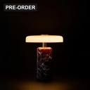Avra Aubergine Marble Touch Table Lamp - Lifestyle 2