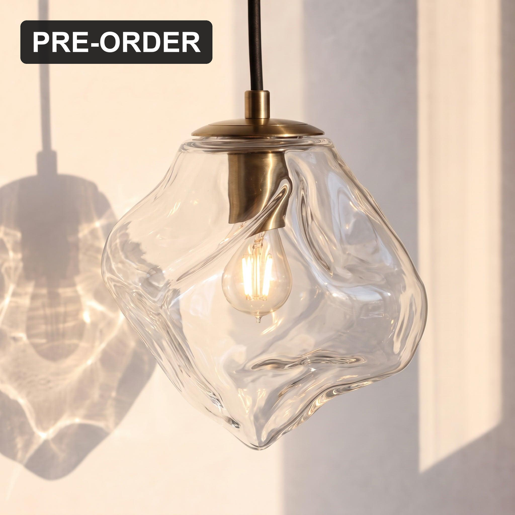 Grotta Glass Pendant Light - Clear Glass