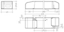 Tridonic 60W 24V SC SNC SR Dimensions