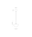 lighting republic-pico pendant light-dome-tech drawing.webp
