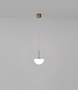 lighting republic-pico pendant light-dome-old brass-front-on.webp