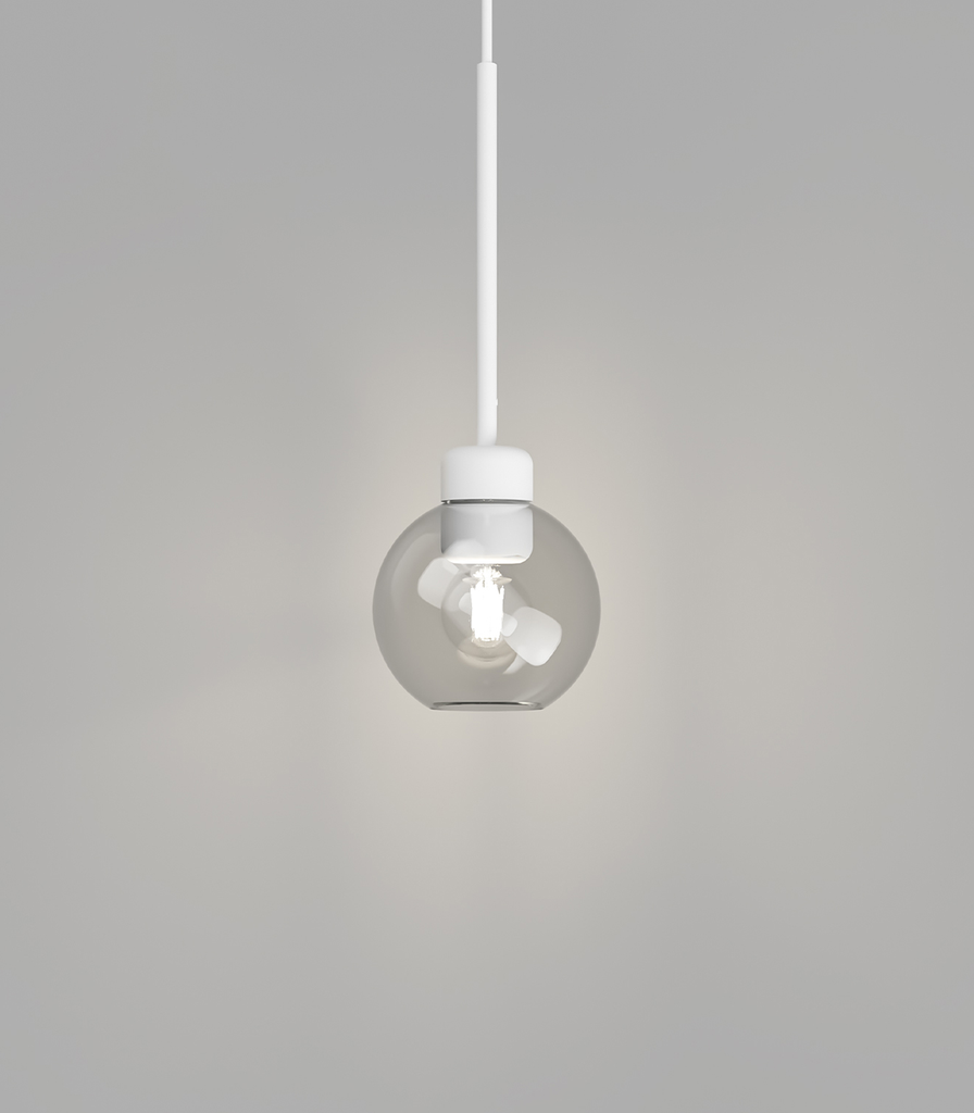 Parlour Lite Sphere Pendant (White, Clear)