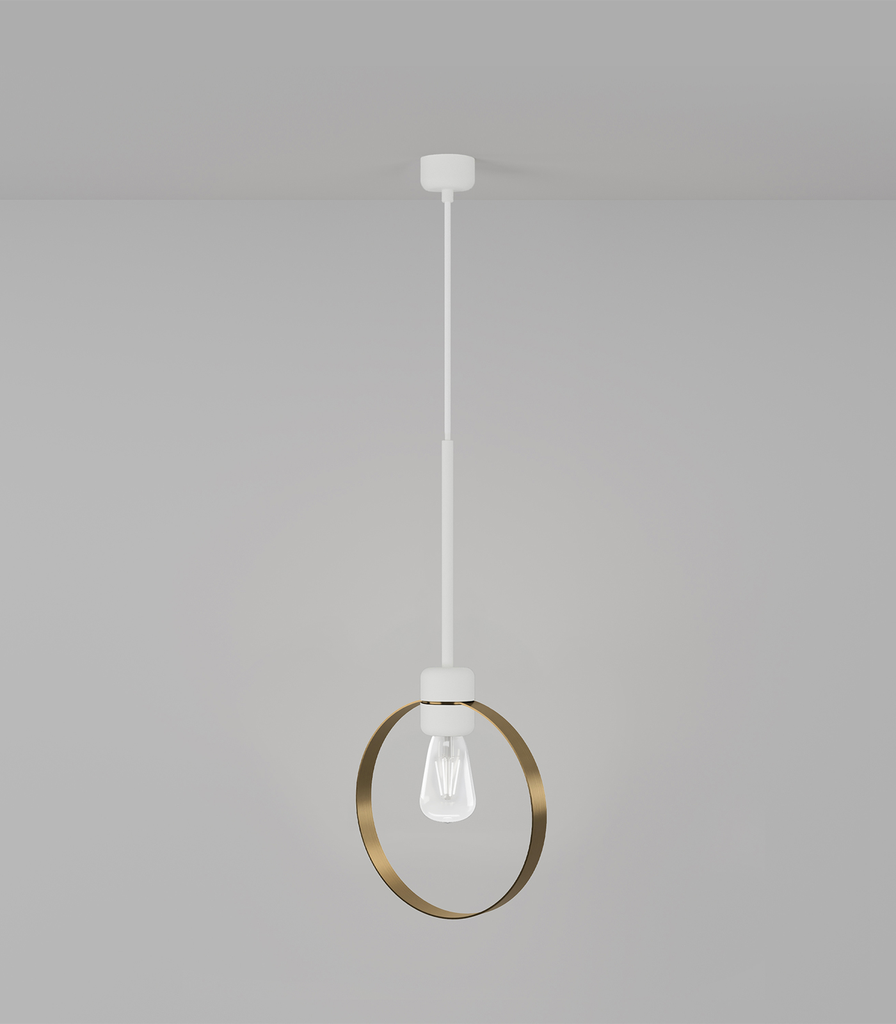 Parlour Lite Ring Pendant (White)