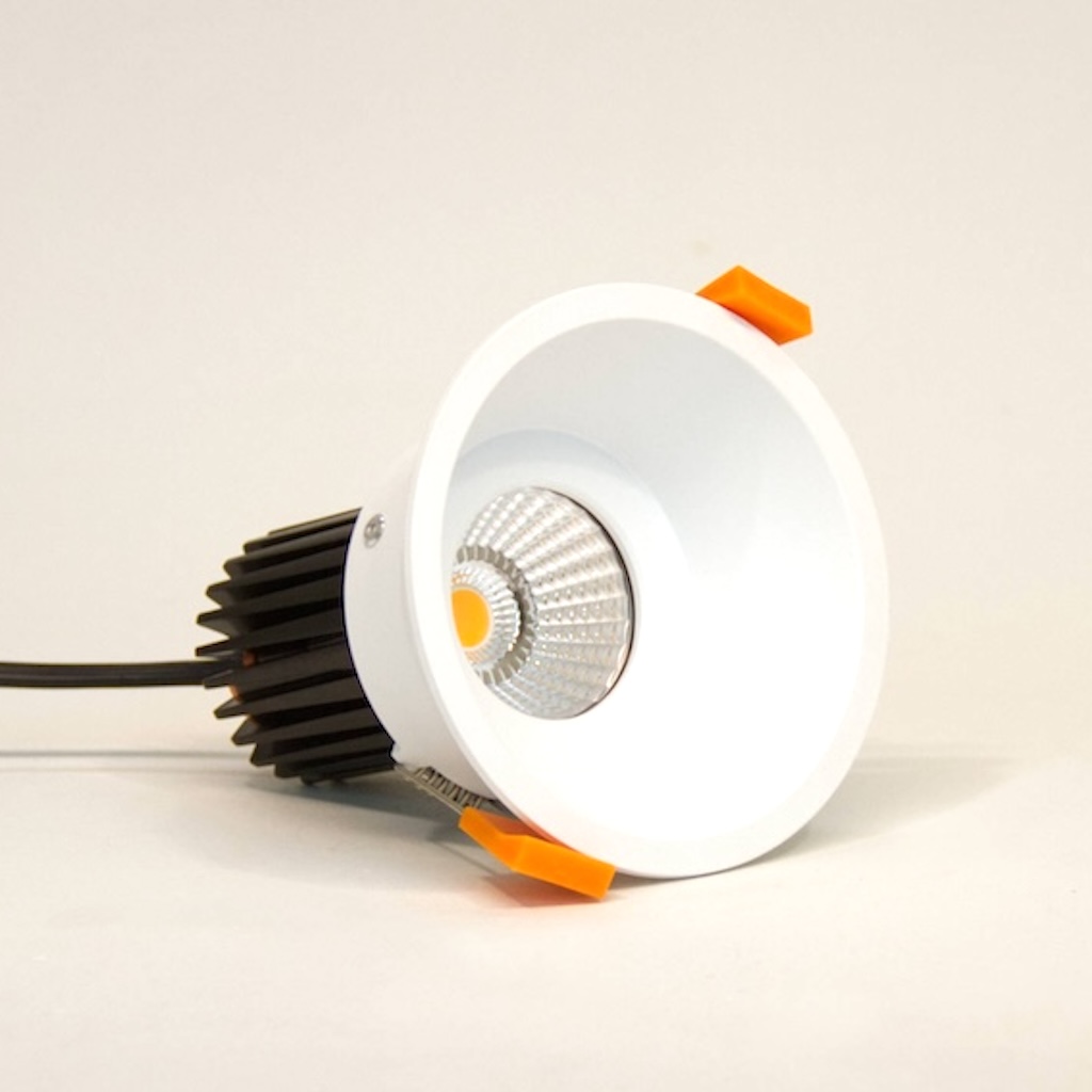 [SOL-Ao-10-27K-3065B-15] Ao10 Downlight Kit 10W (2700K, [3065B] Fixed Deep Recess White Fascia (90mm Hole cutout), 15º)