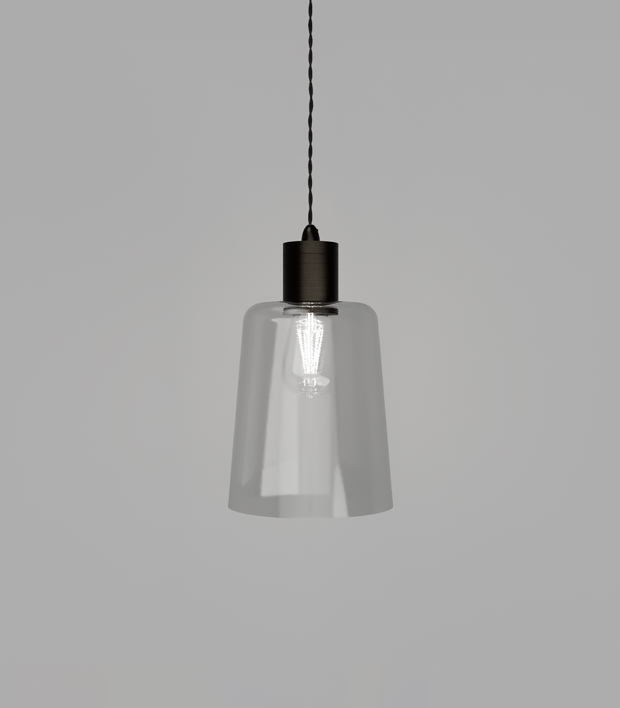 Parlour Glass Pendant (Iron, Round/Round)