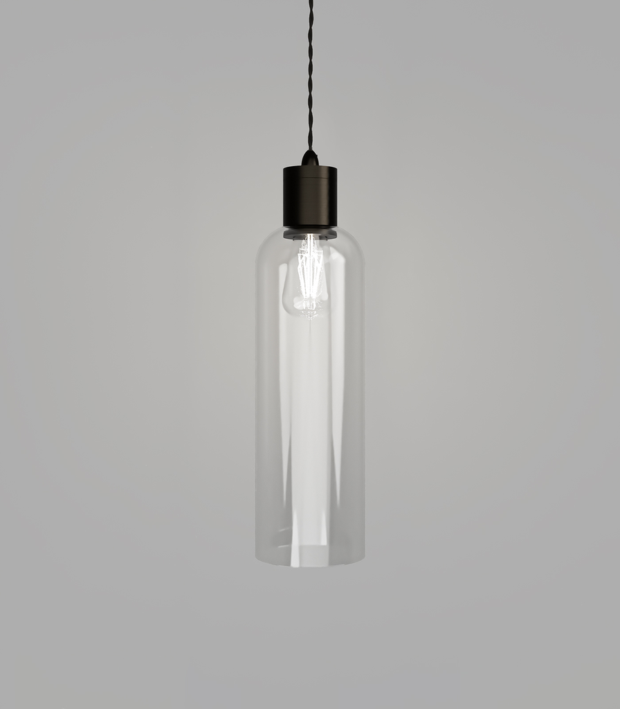 Parlour Elong Pendant (Iron, Clear)