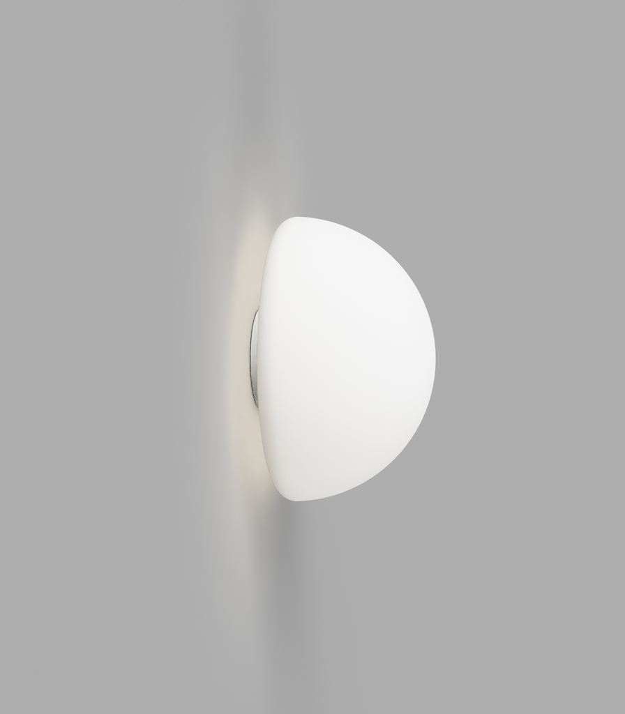 Dome Mirror Wall Light (White)