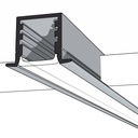 Tall Recess Aluminium Mounting Profile 14x15x2000mm