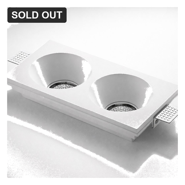 [NUR.004.MW] ORE Nura Soop Plaster Trimless Double Downlight