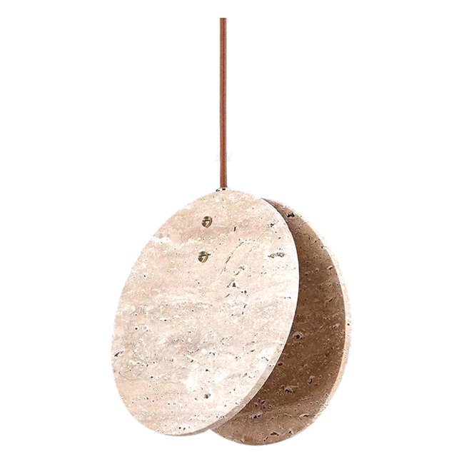 [NAC.25510.NT] ORE Nacre Natural Travertine Pendant Light