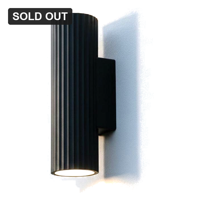 [AUR.020.MB-WEB] ORE Aurora Concrete Outdoor Up/Down Wall Light (Black)
