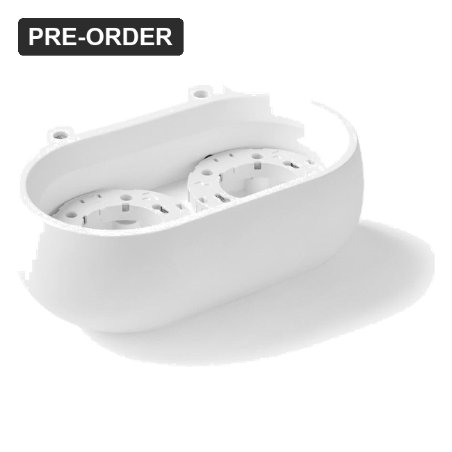 ORE Zen White Plaster Double Wall Light 20w CCT Dimmable