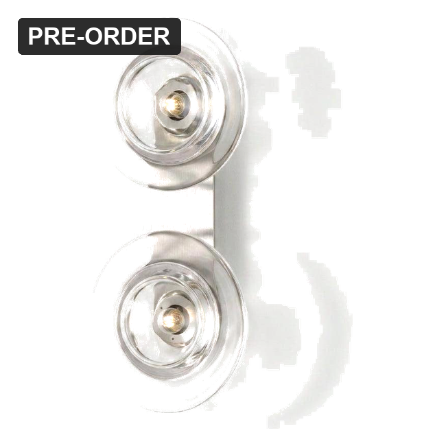 ORE Ellery Duo Clear Glass Wall Sconce