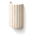 ORE Shore Ribbed Natural Travertine Up/Down Wall Light