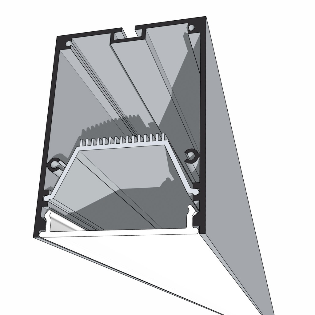 [P55X75-SUR-3000] Profile: 5575 Linear LED System Profile 55x75x3000mm