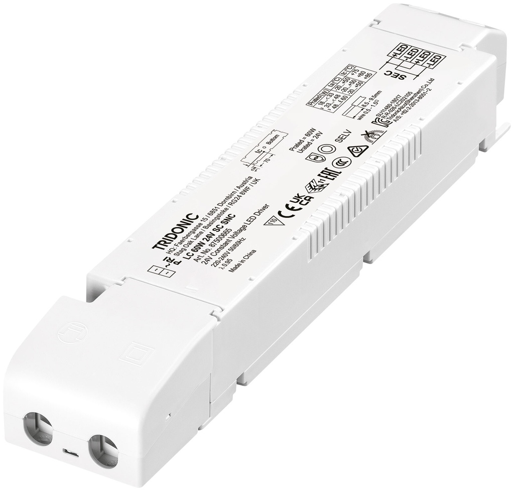 LC 60W 24V SC SNC 24V Constant Voltage LED Driver F+P