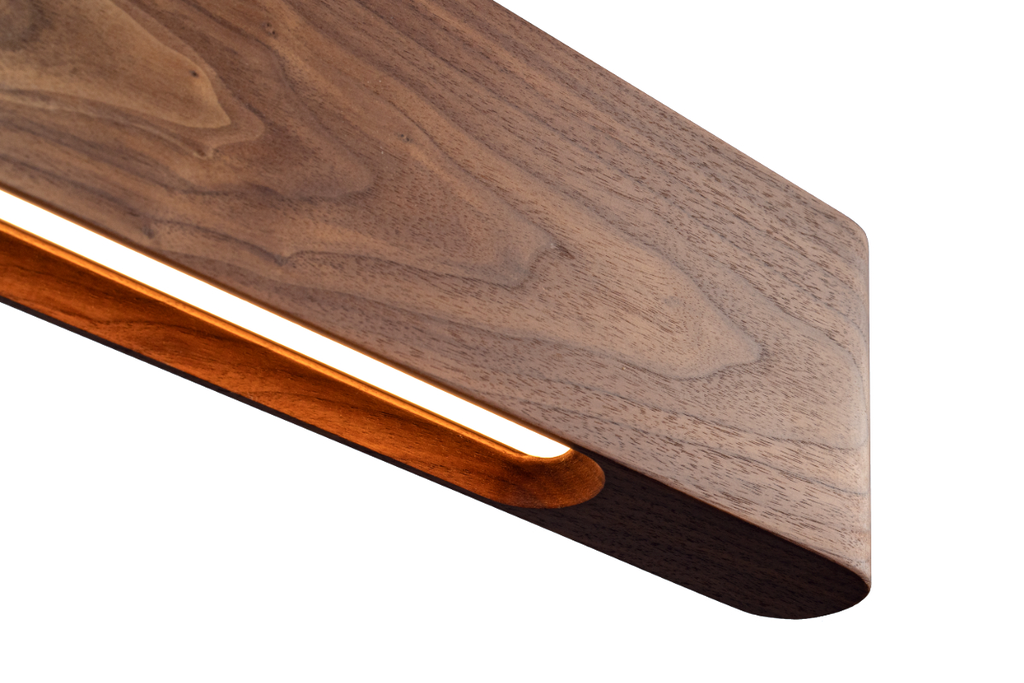 [SOL-PLANCK-1400-SO-WN] PLANCK Linear Timber Pendant (1500-2000mm length) (Single Origin, Walnut)