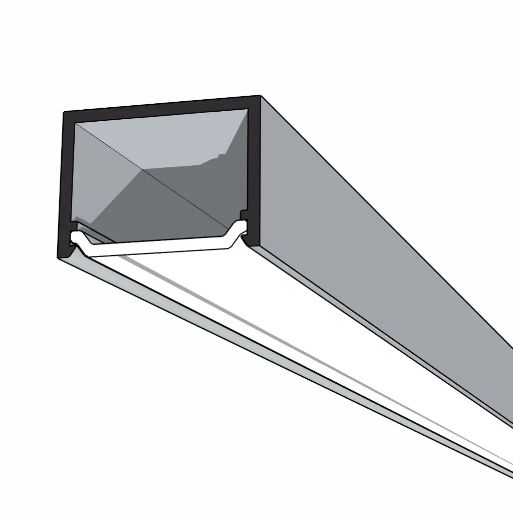 [P18X13-SUR-2000-A] Profile: Deep Surface Aluminium Mounting Profile 18x13x2000mm (Clear Anodisation)