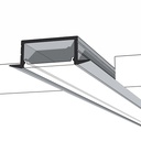 Shallow Recess Aluminium Mounting Profile 17x7x2000mm