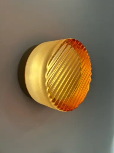 [UWL-RIPPLEGLASS-OR-SB-3CCT] Ripple Amber Glass