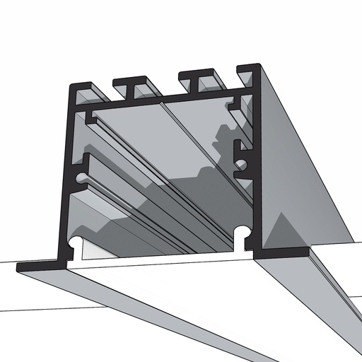 [P35SQR-S26-REC-3000] 3535 Recess Linear LED System 35x35x3000mm